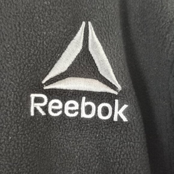 REEBOK Black Fleece 1/4 Zip Pullover Jacket Sweatshirt - Picture 4 of 6